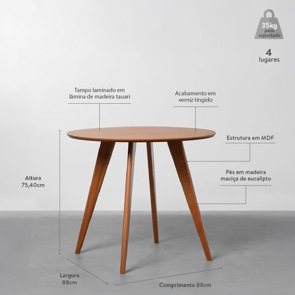 hero mesa square 88cm